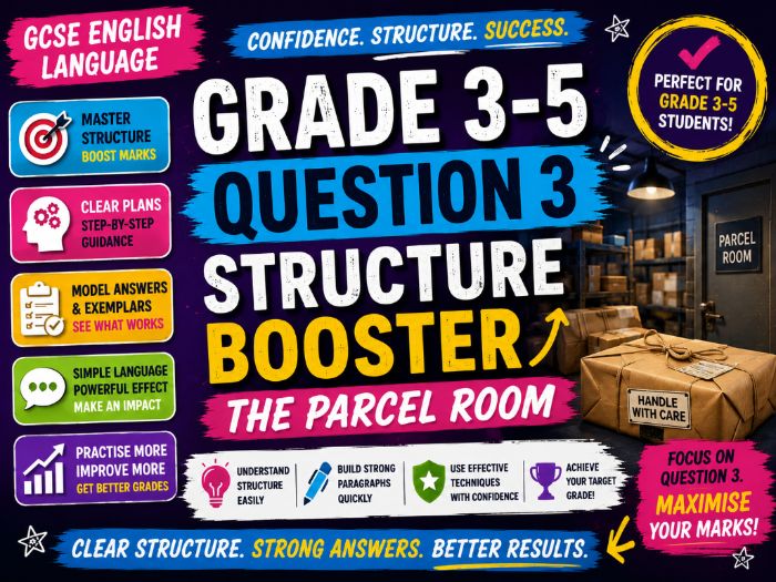 GCSE English Language Grade 3-5 Question 3 Structure Booster - The Parcel Room