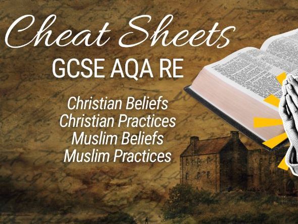 AQA Paper 1 RE Cheat Sheets: Christianity & Islam