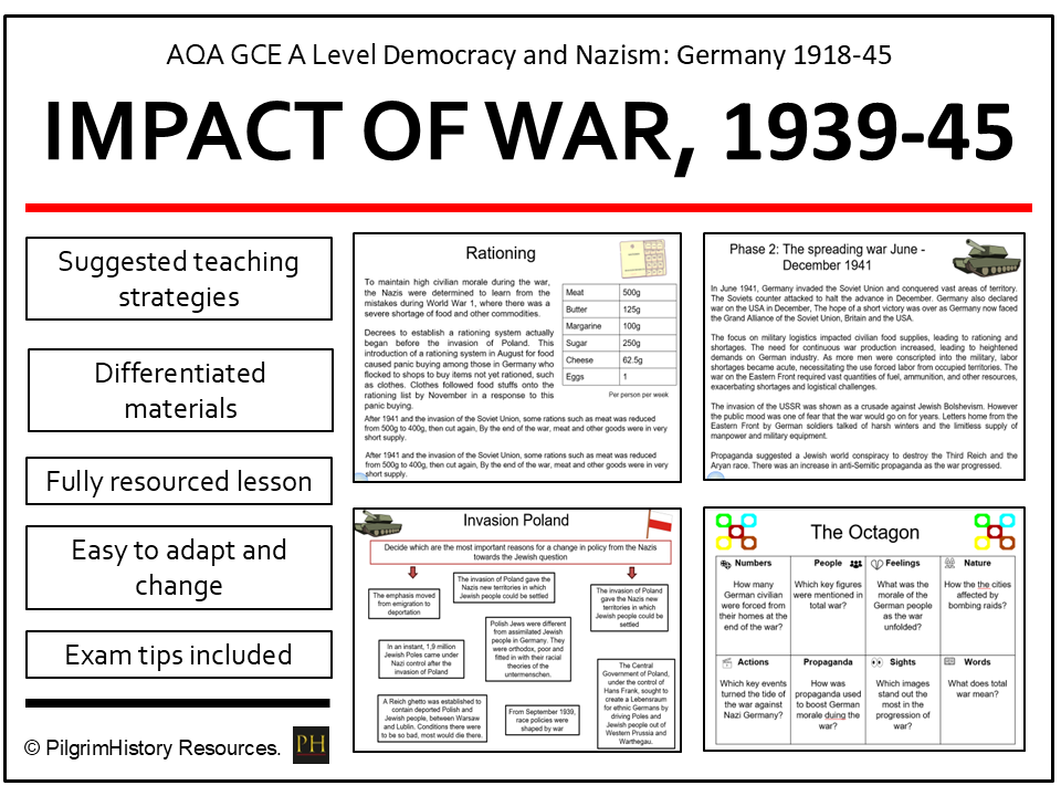 The Impact of War on Nazi Germany, 1939–45 (Free Resource) | AQA A Level History