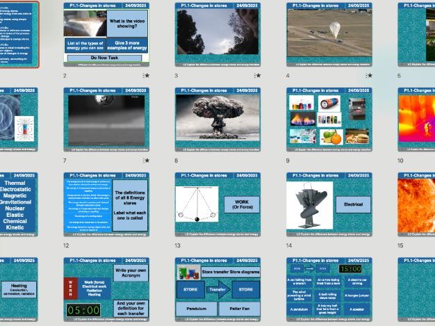 AQA Physics P1.1 – Energy Stores and Systems (Free Sample Lesson + Worksheet)