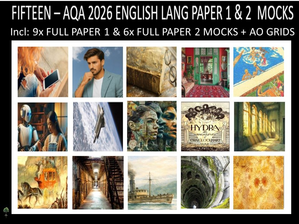 FIFTEEN - AQA PAPER 1 & 2 | 2026 FULL MOCKS | AO GRIDS