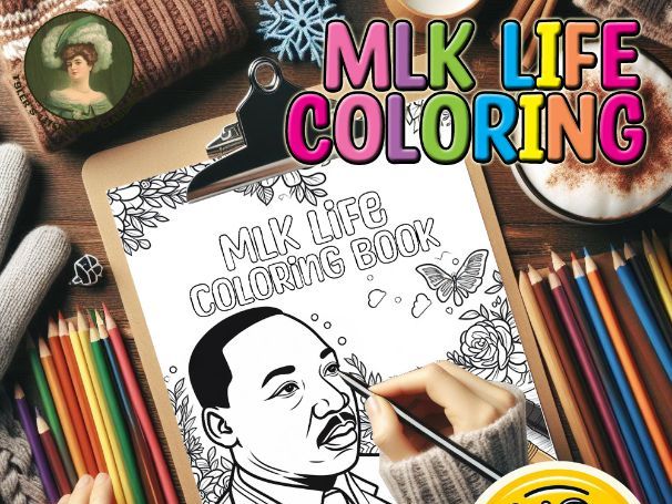 MLK Coloring Pages & MLK Activities No Prep