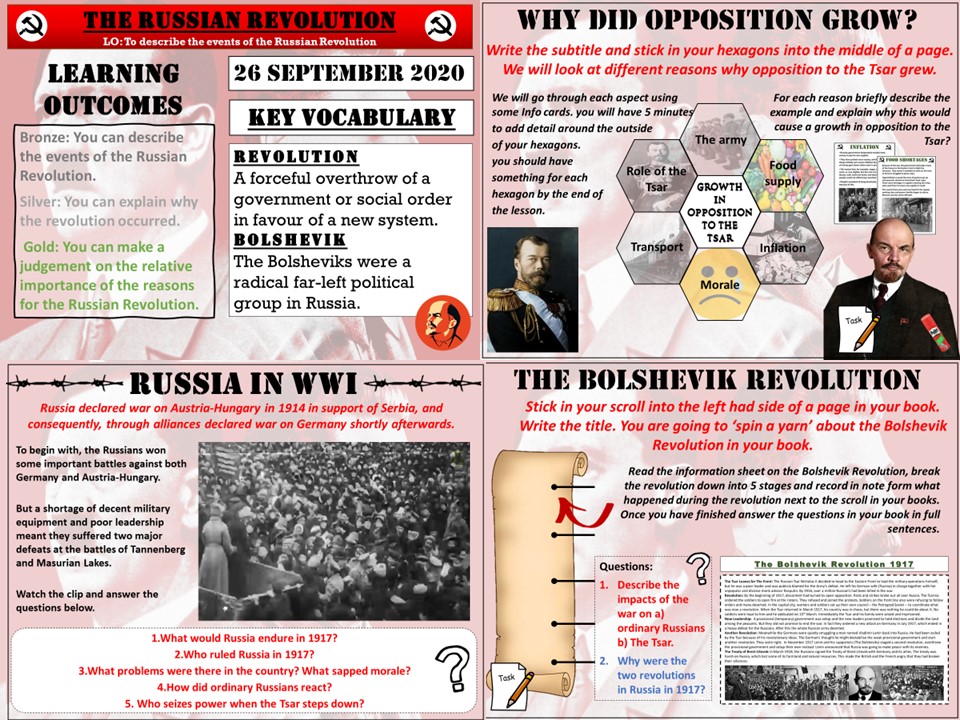 The Russian Revolution Teaching Resources