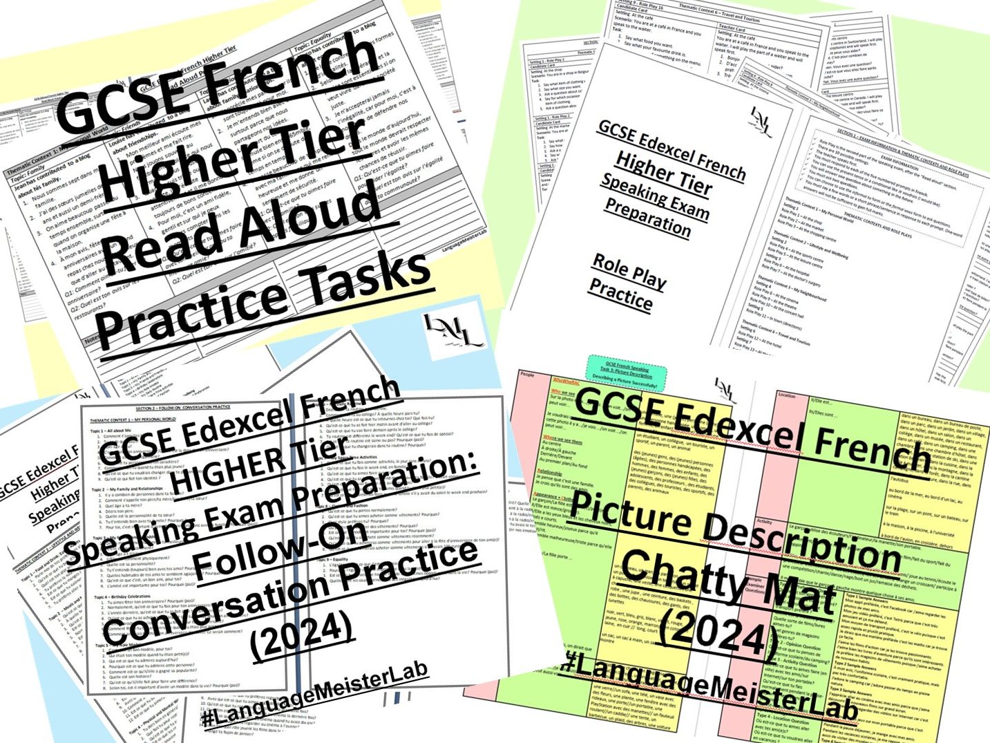 Bundle: GCSE French Higher Tier Speaking Exam Preparation (2024 Spec)