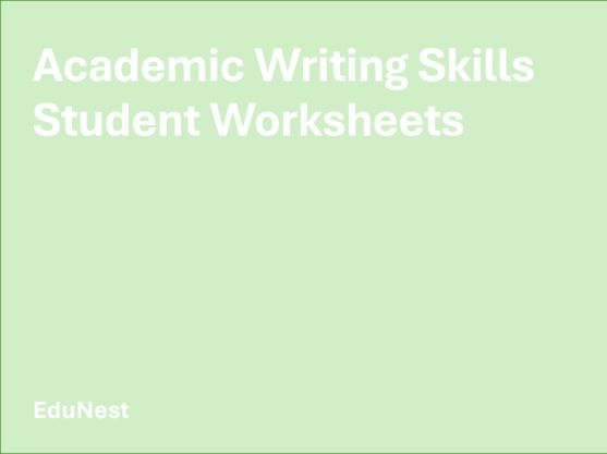 Academic Writing Skills Worksheets