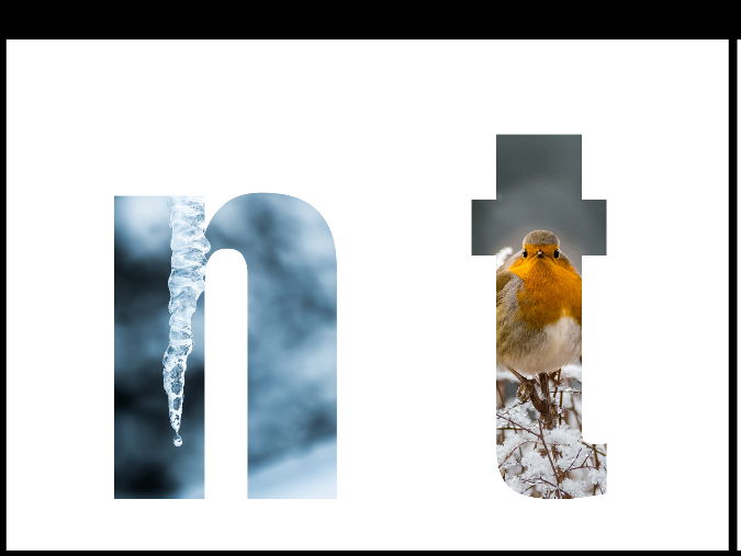 Winter Display Letters Lowercase Mixed