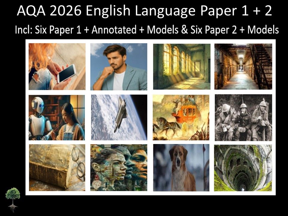 Twelve AQA 2026 English Language Paper 1 & 2 | Annotated, Models