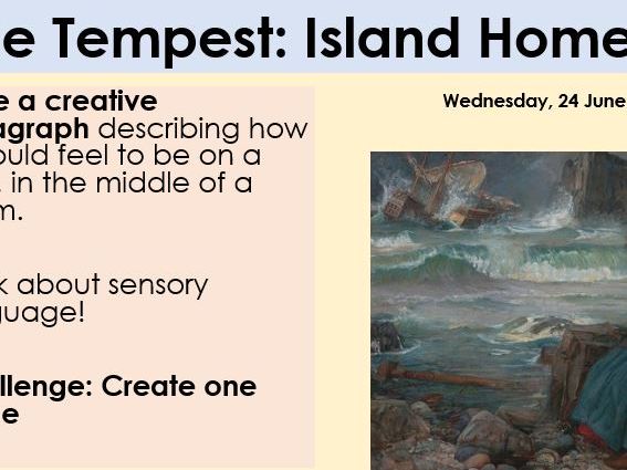 The Tempest: Creative Lesson