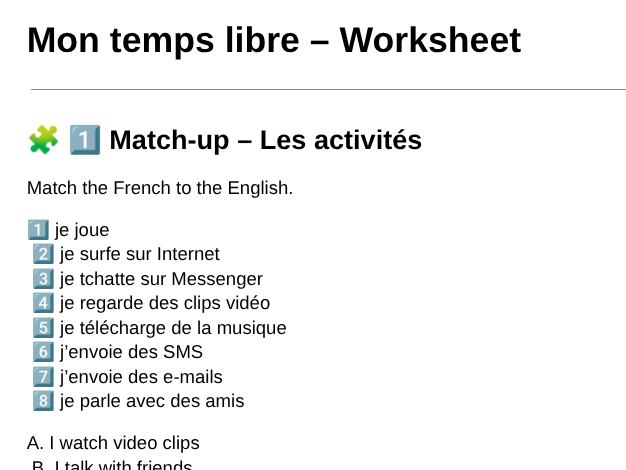 KS3 Y8/9 FR Free time technology use