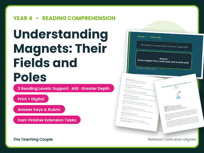 Magnets Reading Comprehension Bundle | Year 4 (KS2)