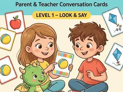 LET'S TALK ENGLISH-CONSERVATION CARDS-AGES 3-5