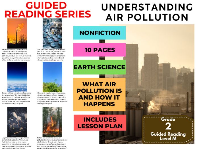 Guided Reading Level M - Air Pollution (with Lesson Plan)