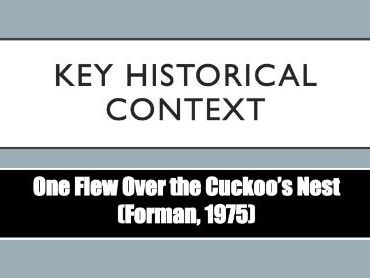 1960's & 70's Social and Historical Context (United States)