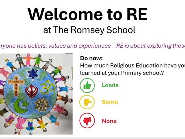Year 6 Transition Day RE Lesson – Welcome to Religious Education (KS2–KS3 Transition)