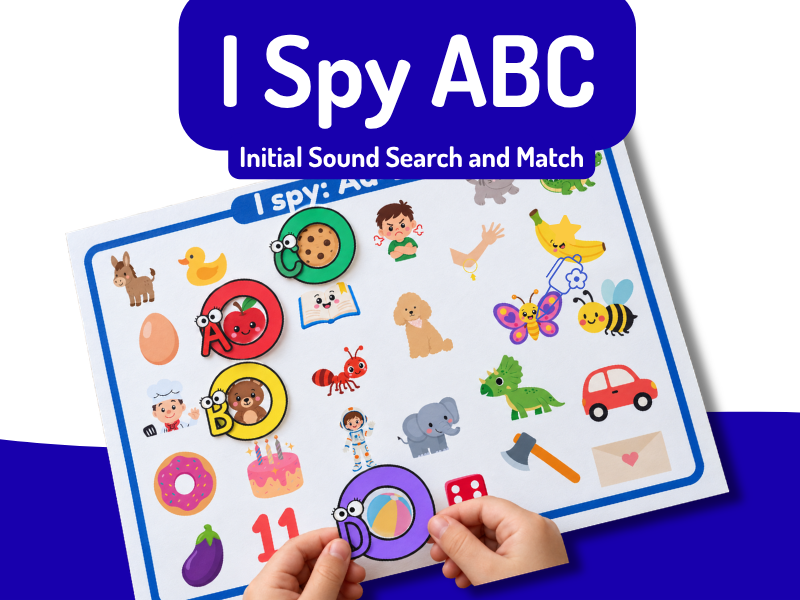 I spy ABC | Initial Sounds Activity | Phonics | Kindergarten