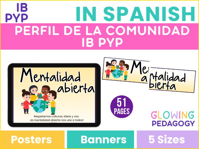 IB Learner Profile Posters in Spanish – Perfil de la Comunidad de Aprendizaje del IB | Display