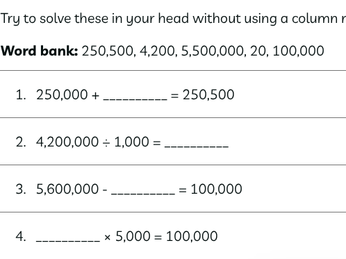 To calculate using all four operations with increasingly large numbers