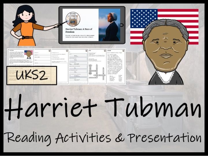 Harriet Tubman Reading Comprehension Activities | Year 5 or Year 6