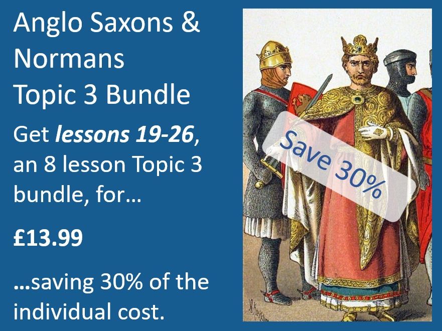 GCSE Anglo Saxons Topic 3 BUNDLE
