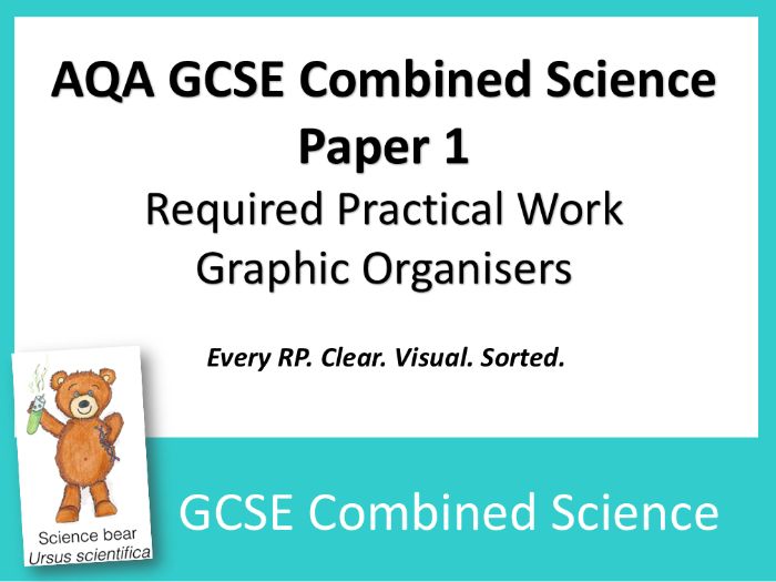 Required Practical Graphic Organisers for AQA GCSE Combined Science Paper 1