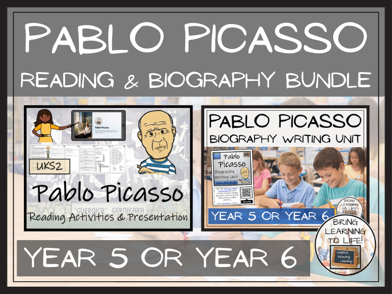 Pablo Picasso Reading Comprehension & Biography Bundle | UKS2