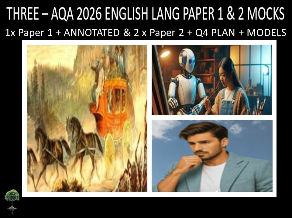 THREE - AQA PAPER 1 & 2 | 2026 FULL MOCKS | ANNOTATED | Q4 PLAN | MODELS
