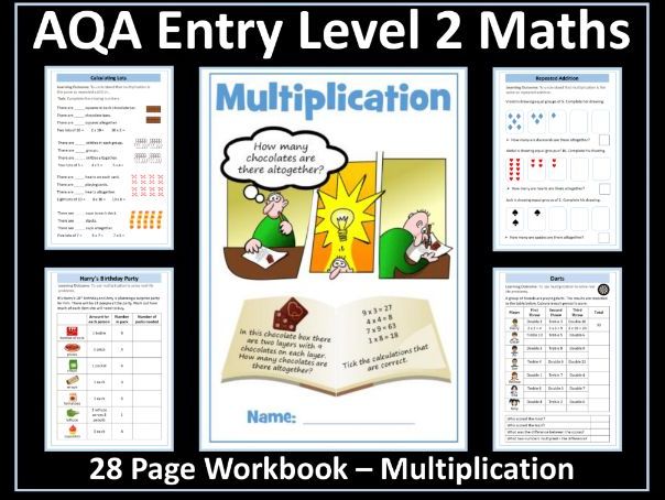 Multiplication: AQA Entry Level 2 Maths