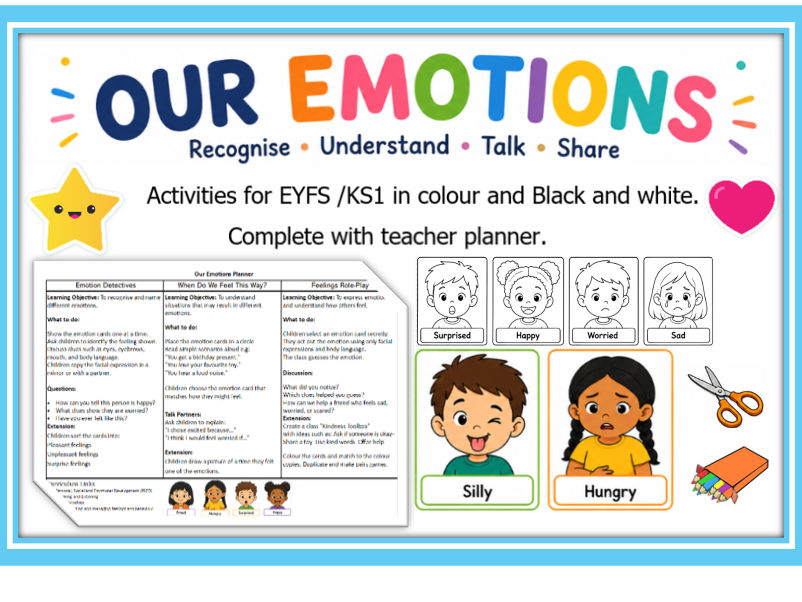 Our Emotions with Planning Ideas EYFS/KS1