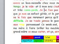 French texts about household chores