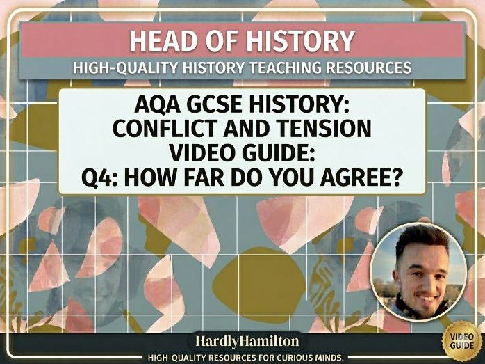 AQA Conflict and Tension exam guide - Q4 essay (16+4)