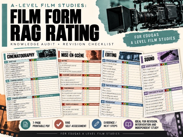 A Level Film Studies: Film Form RAG Rating