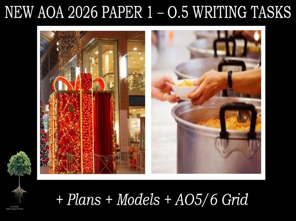 QUESTION 5 - TWO FULL WRITING TASKS | 2026 PAPER 1 | PLANS | AO GRID | MODELS