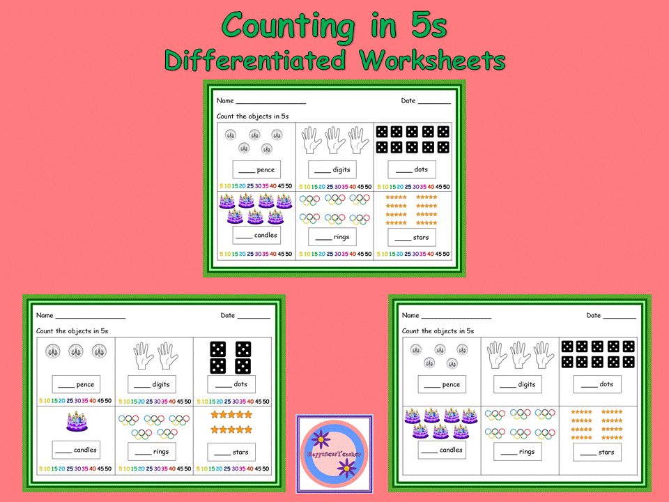 Counting By 5s Worksheet