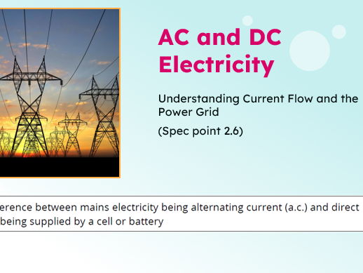 IGCSE Physics: AC and DC Electricity | Edexcel Modular | Unit 2 | L10