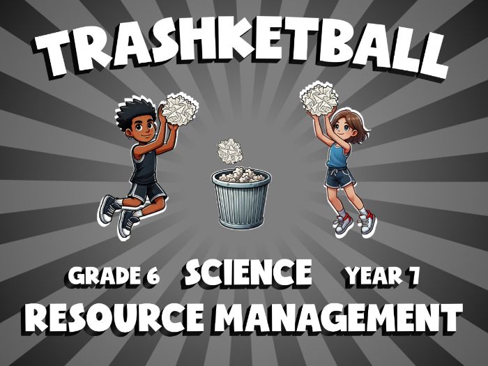 Resource Management TRASHKETBALL Science Game | No-Prep Year 7 Review Activity