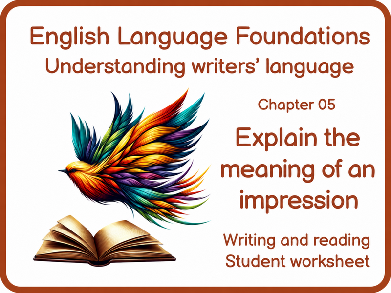 KS3 GCSE English Language: Explain Impressions | SEN