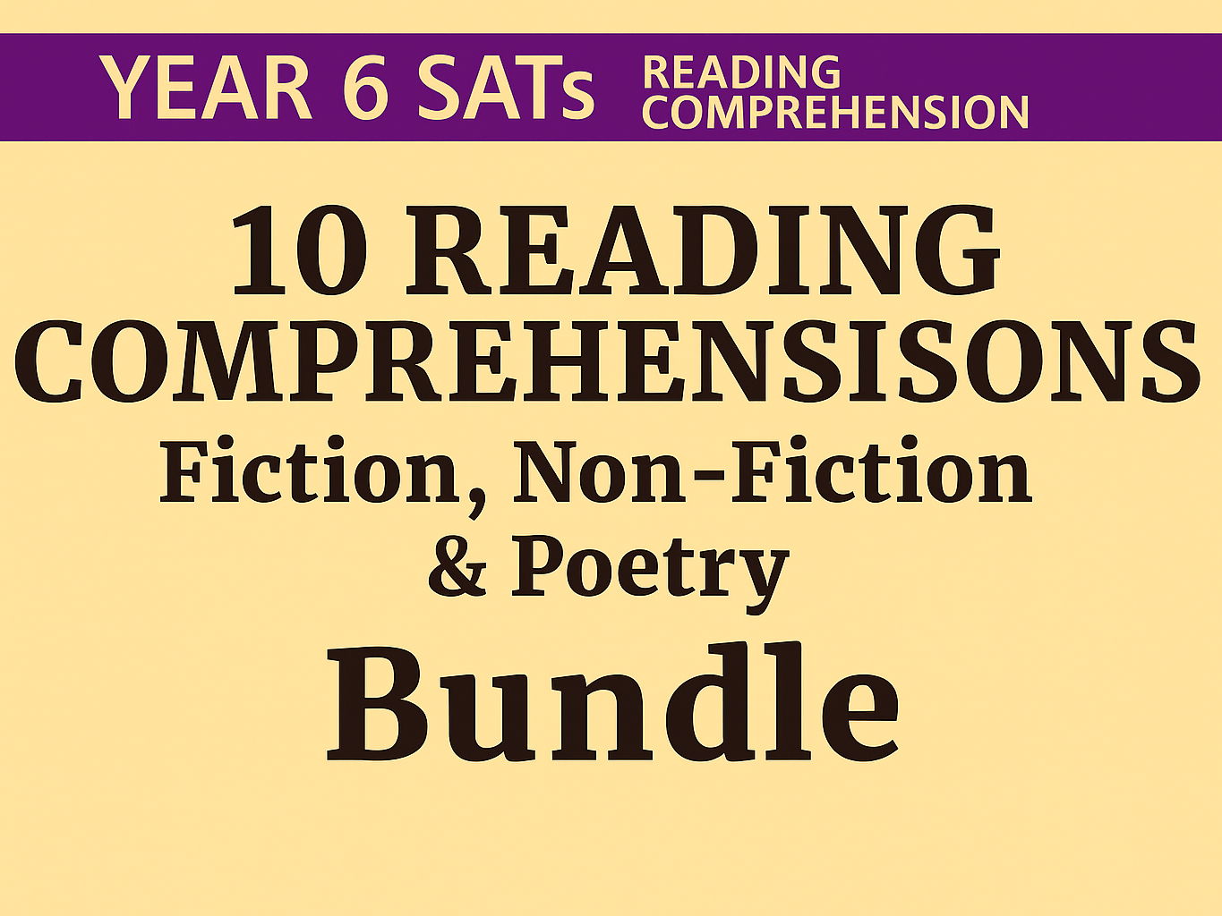 Year 6 SATs Reading Comprehension Bundle | Set 1 & 2 | 10 Texts