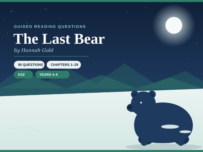The Last Bear (Hannah Gold) Comprehension Pack – Chapter-by-Chapter Reading Questions KS2