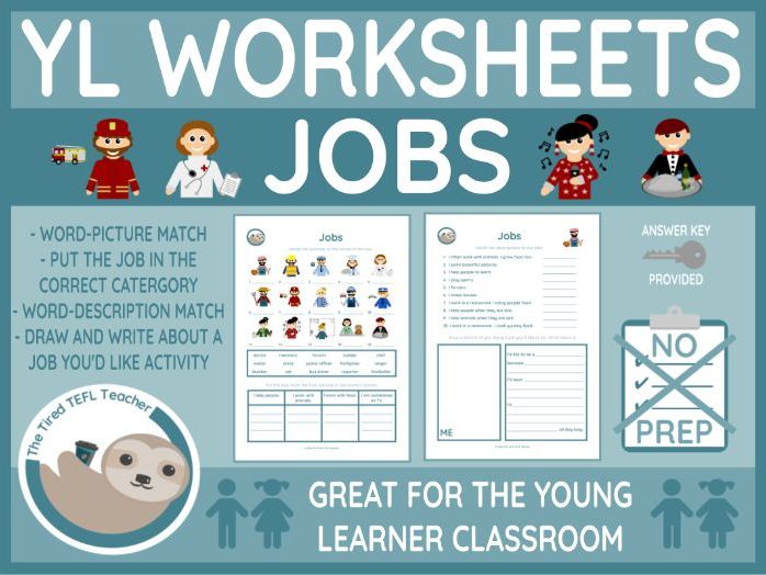 ESL Jobs Vocabulary Worksheet