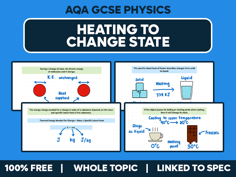 GCSE AQA Physics Complete Lesson - Heating to Change State