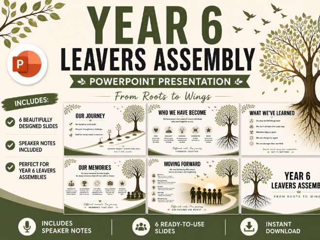 Year 6 Leavers Assembly PowerPoint | End of Year Assembly Script | Primary School Transition