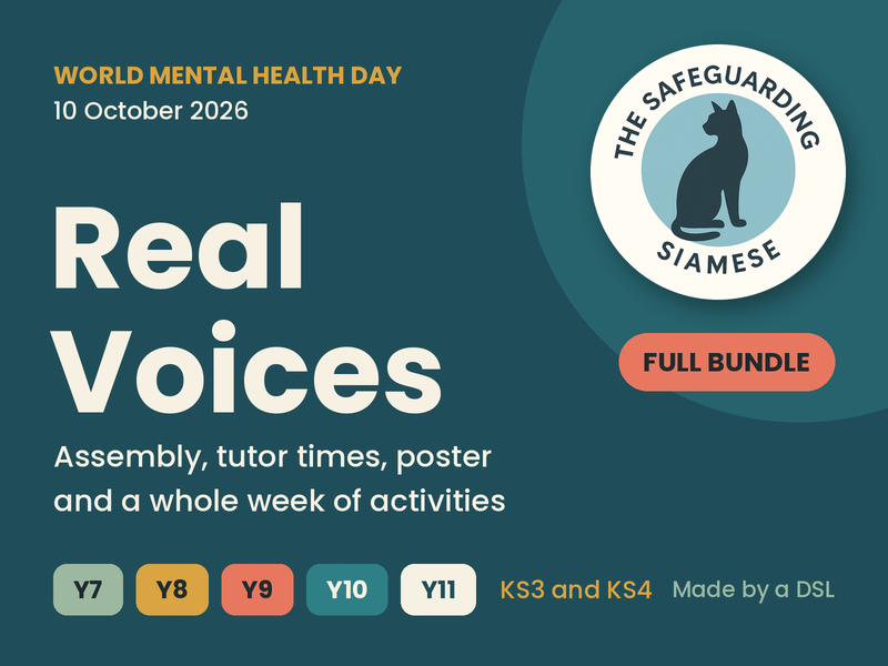 World Mental Health Day 2026 Bundle | Assembly, Tutor Times and Resources | KS3 and KS4