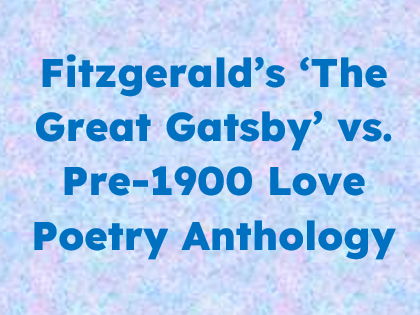 AQA 'The Great Gatsby' and love poetry comparison