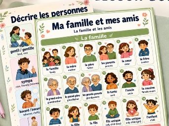 Free KS3 French Display: Ma Famille Vocabulary Posters