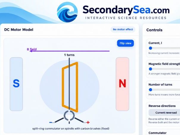 DC Motor Effect Interactive Simulation – GCSE Physics