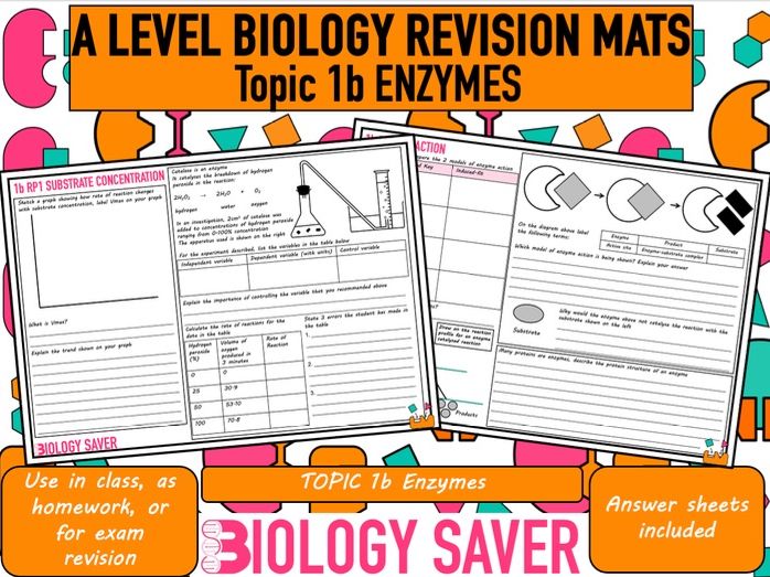 A Level Bio Revision Mats - 1b Enzymes