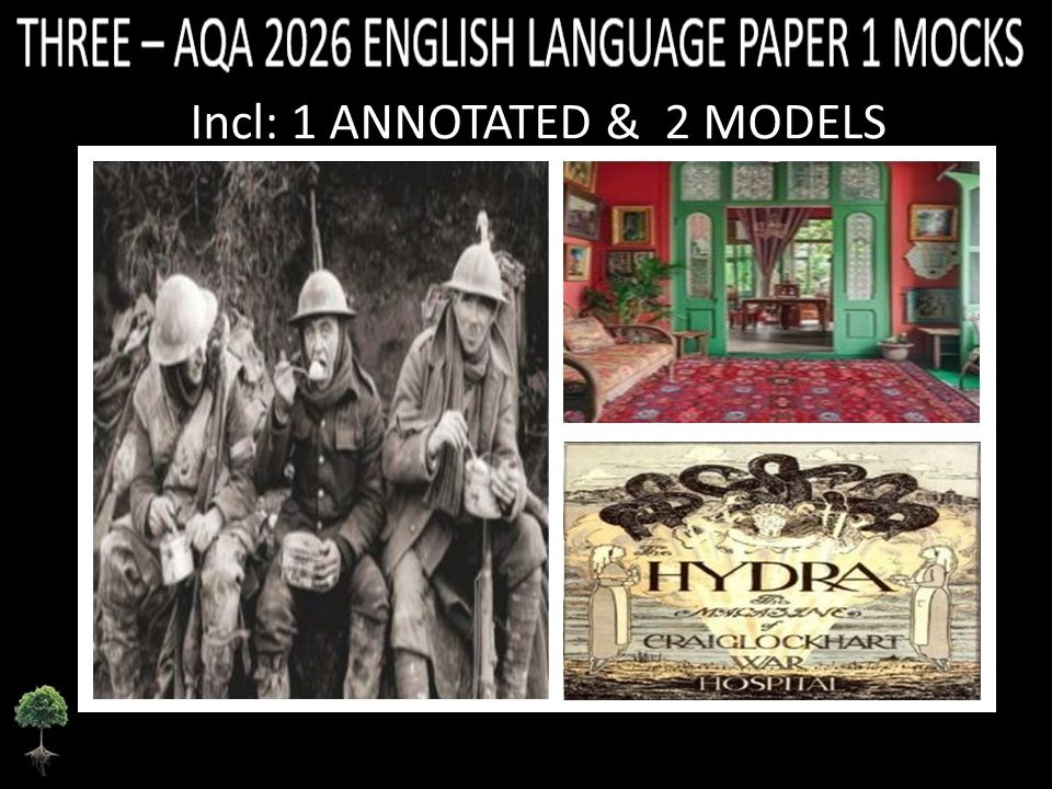 THREE  - AQA PAPER 1 | 2026 FULL MOCKS | ANNOTATED | MODELS