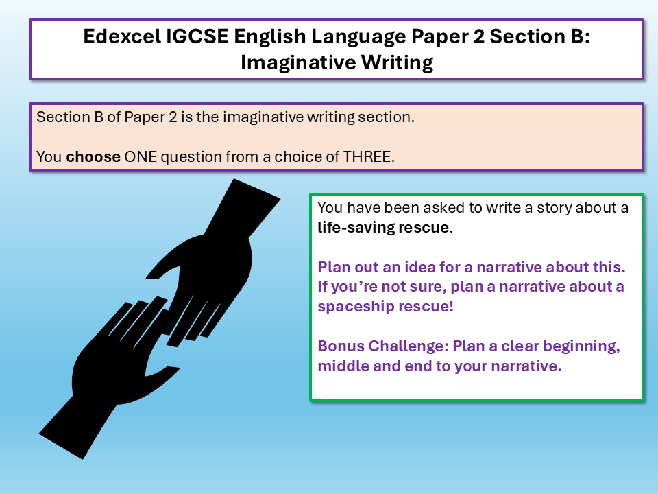 Edexcel IGCSE English Language Imaginative Writing