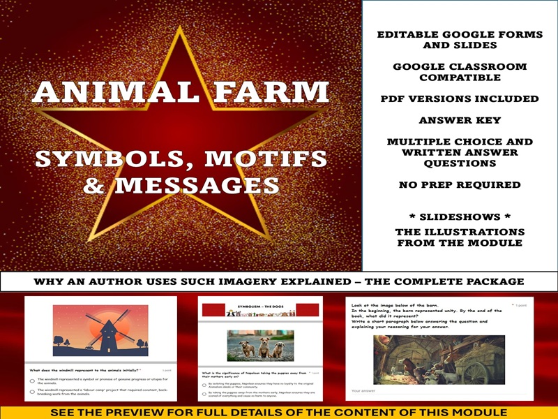 Animal Farm [Book]: Symbols, Motifs & Messages
