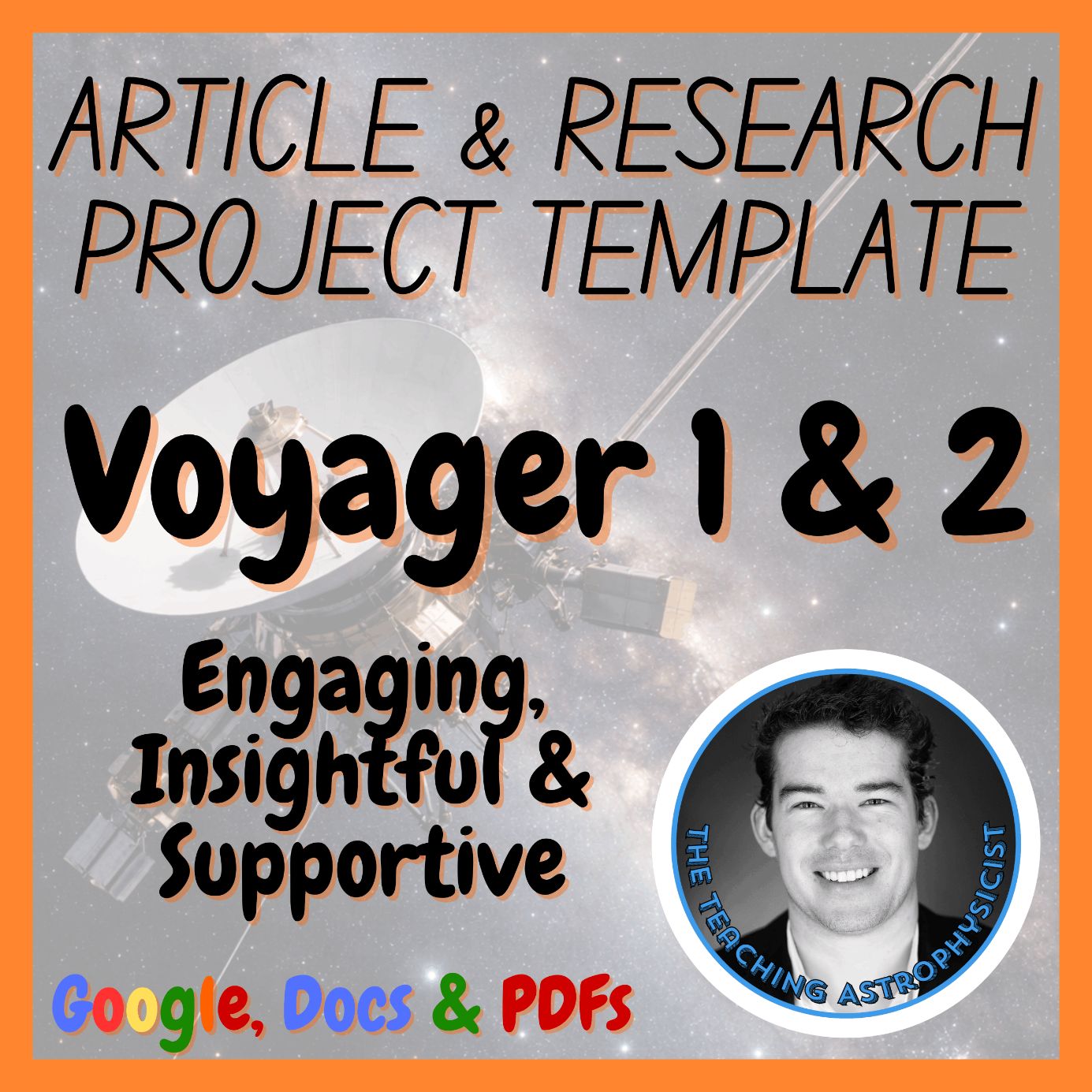 Voyager 1 & 2 | Space Science Articles + Research Project Template Set